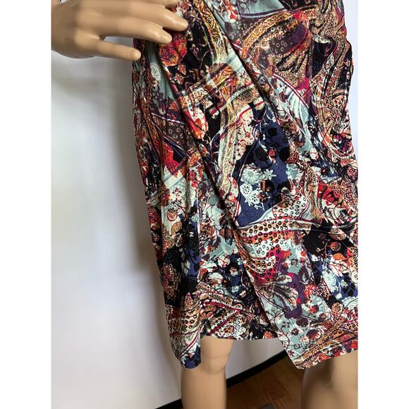 Peruvian Connection Imari wrap dress Size XS Extra Small - Picture 2 of 7